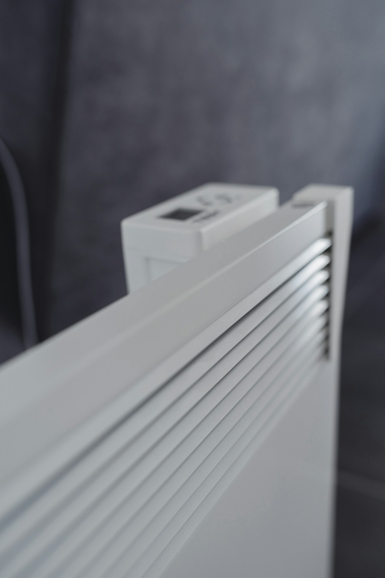 Detailed view of an electric heater